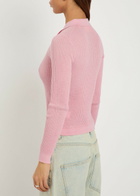 Guest In Residence Shrunken Cashmere Polo Shirt Pink