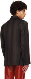 Ernest W. Baker Brown Gradient Blazer