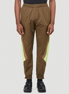 Panelled Track Pants in Brown