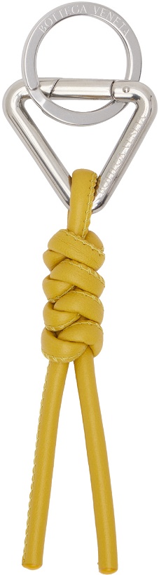 Photo: Bottega Veneta Yellow Braided Lambskin Keychain