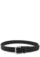 Boss Sash Braided Leather Belt Black