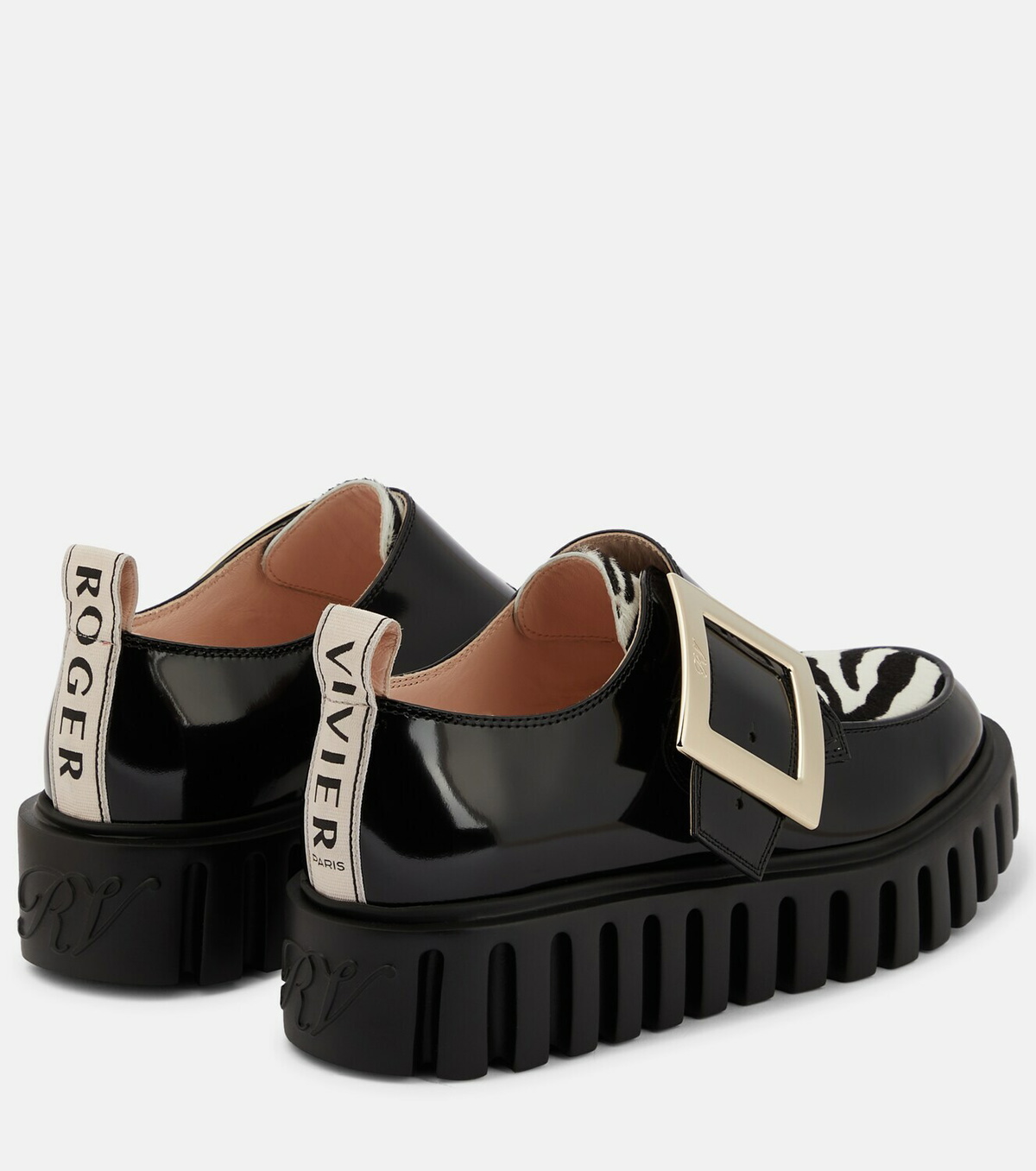 Roger Vivier Viv' Go-Thick patent leather platform loafers