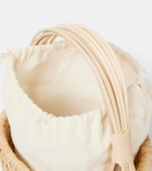 Ruslan Baginskiy Hay rattan-trimmed straw basket bag