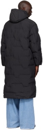 GANNI Black Oversized Puffer Coat