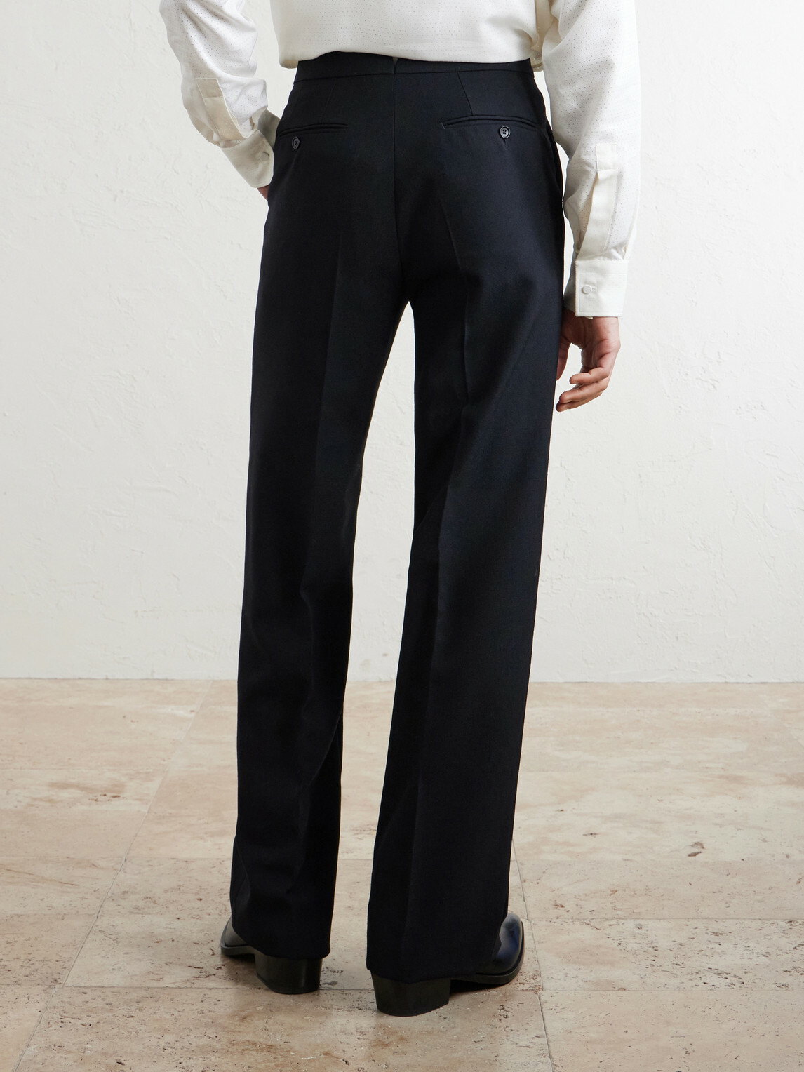 TOM FORD - Straight-Leg Wool Trousers - Black