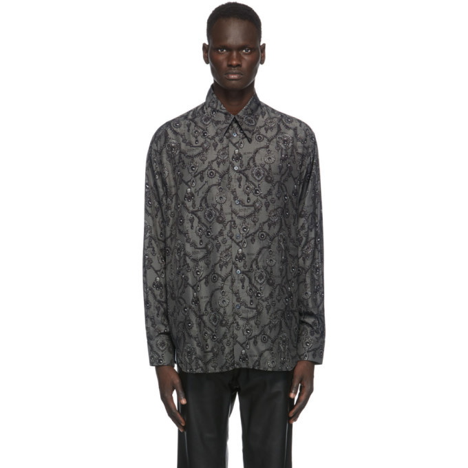 Photo: Givenchy Grey and Black Jewelry Print Shirt