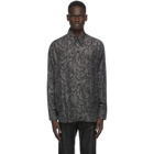 Givenchy Grey and Black Jewelry Print Shirt