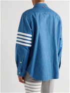 Thom Browne - Striped Denim Shirt - Blue