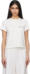 ANINE BING White Shelley 'I See You I Love You' T-shirt
