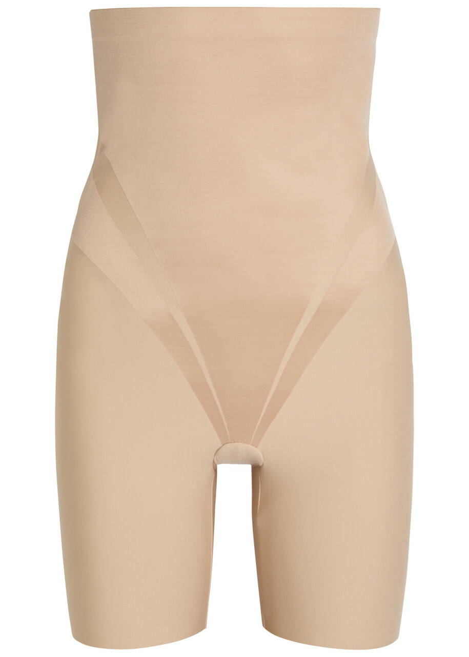 Spanx Transform Sculpting High-waist Shorts Beige