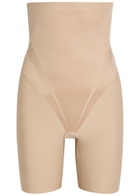 Spanx Transform Sculpting High-waist Shorts Beige