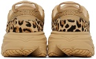 Engineered Garments Beige Hoka One One Edition Leopard Bondi L Sneakers