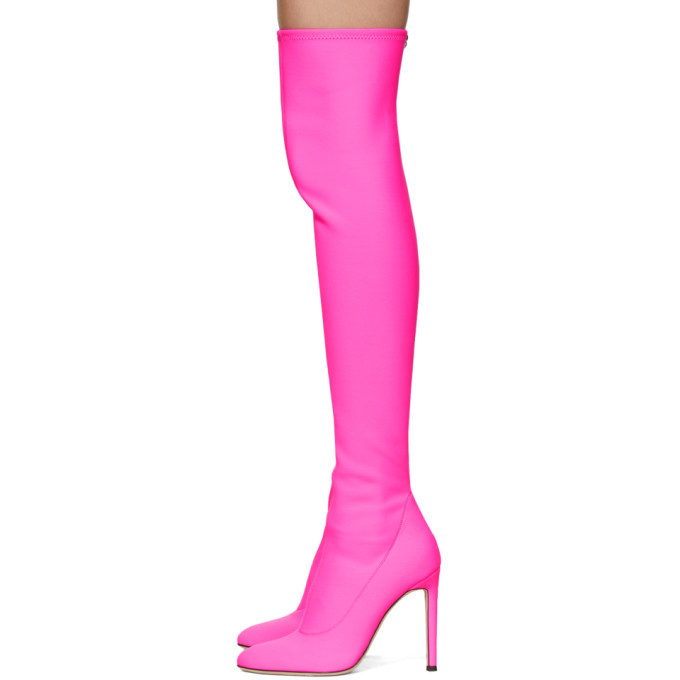 Giuseppe Zanotti Pink Bimba Over-the-Knee Boots Giuseppe Zanotti