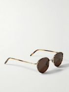 Mr P. - Cubitts Gifford Round-Frame Tortoiseshell Acetate and Gold-Tone Sunglasses