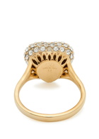 Valentino Garavani Coeur Royal Pavé Ring Gold