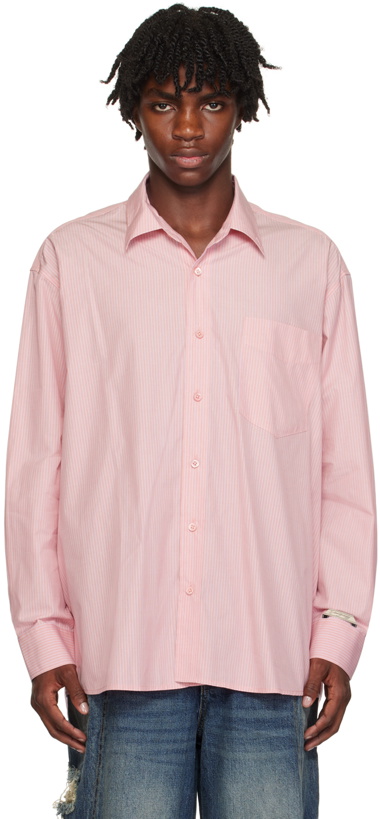 Photo: ADER error Pink Pinstripe Shirt