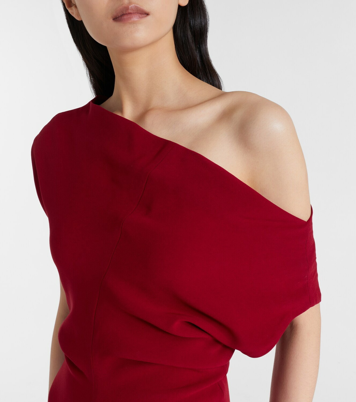 Proenza Schouler Rosina one-shoulder crêpe gown