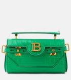 Balmain B-Buzz Mini croc-effect crossbody bag