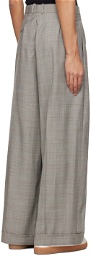 Hed Mayner Gray Prince Of Wales Trousers