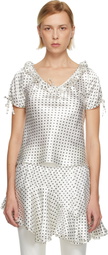 Sandy Liang White Nickie Blouse