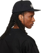 WOOYOUNGMI Black Flat Visor Baseball Cap