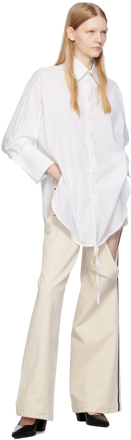 Peter Do Off-White Wrap Shirt