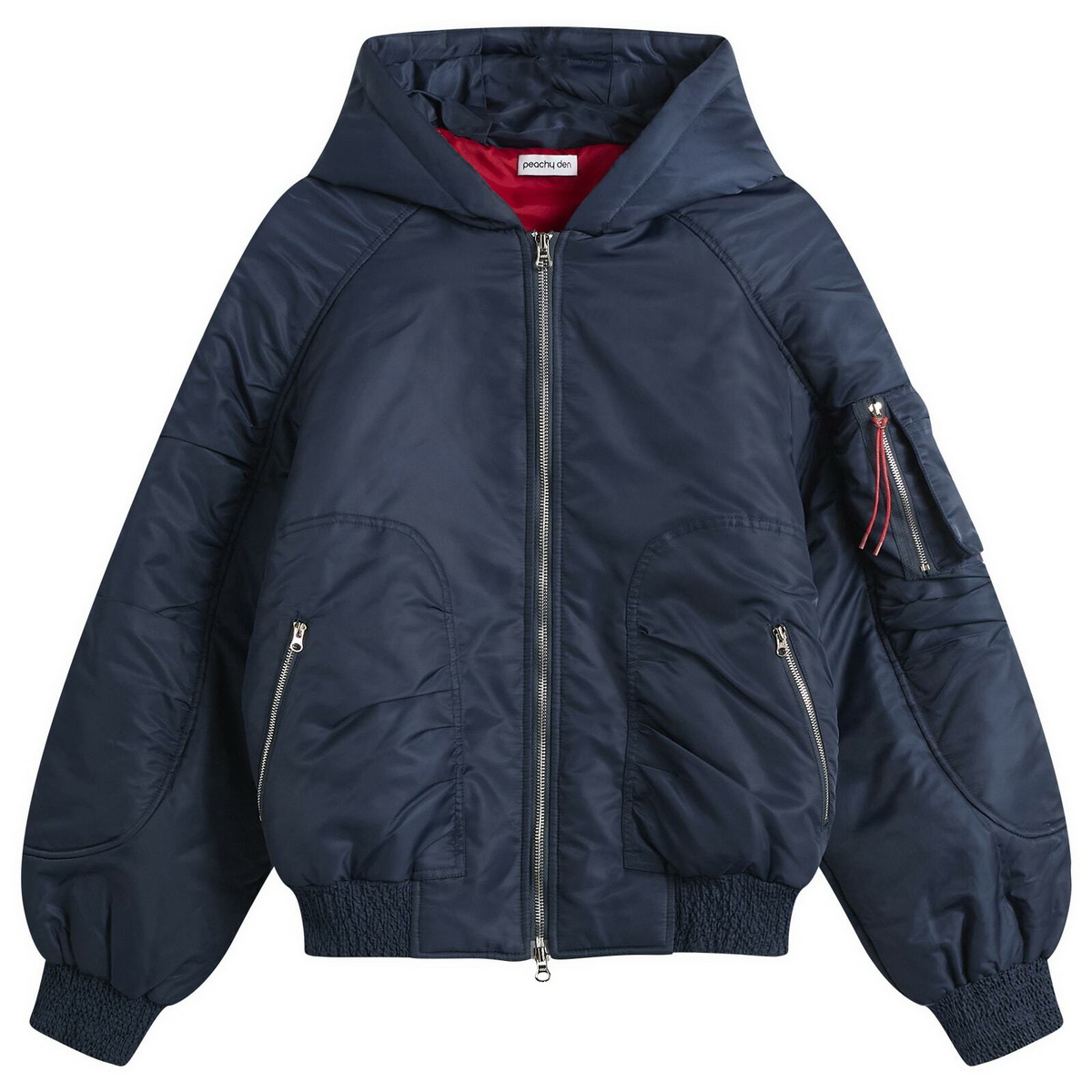Peachy Den Women's The Penny Flight Jacket in Navy