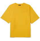 Balenciaga - Oversized Printed Cotton-Jersey T-Shirt - Men - Yellow