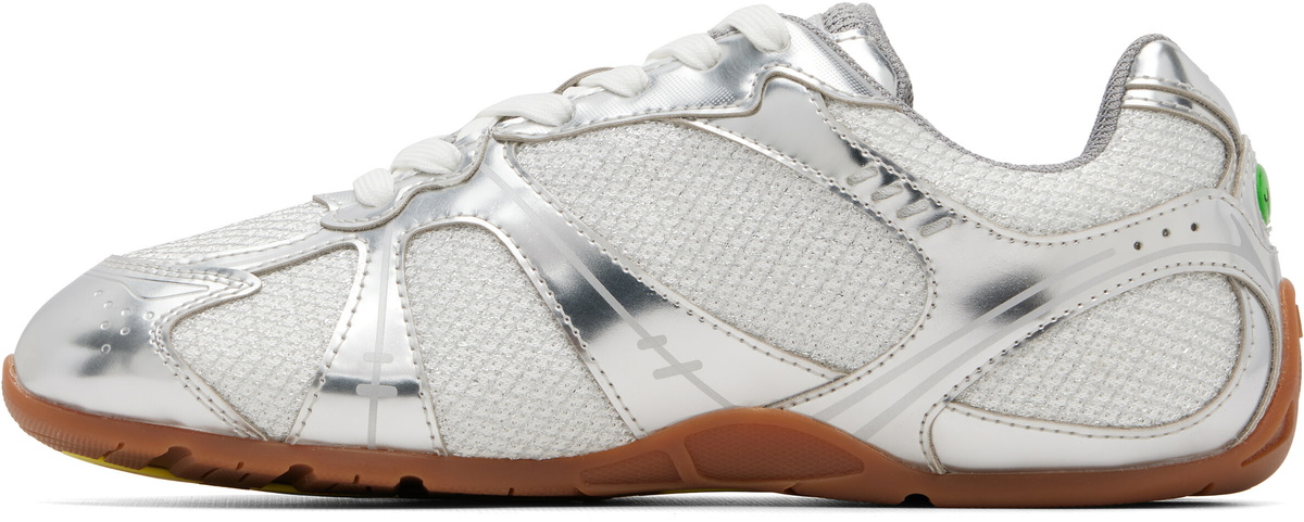 Marc Jacobs Silver 'The Metallic 72 Spring' Sneakers