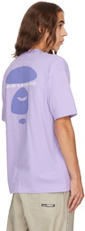 AAPE by A Bathing Ape Purple Embossed T-Shirt