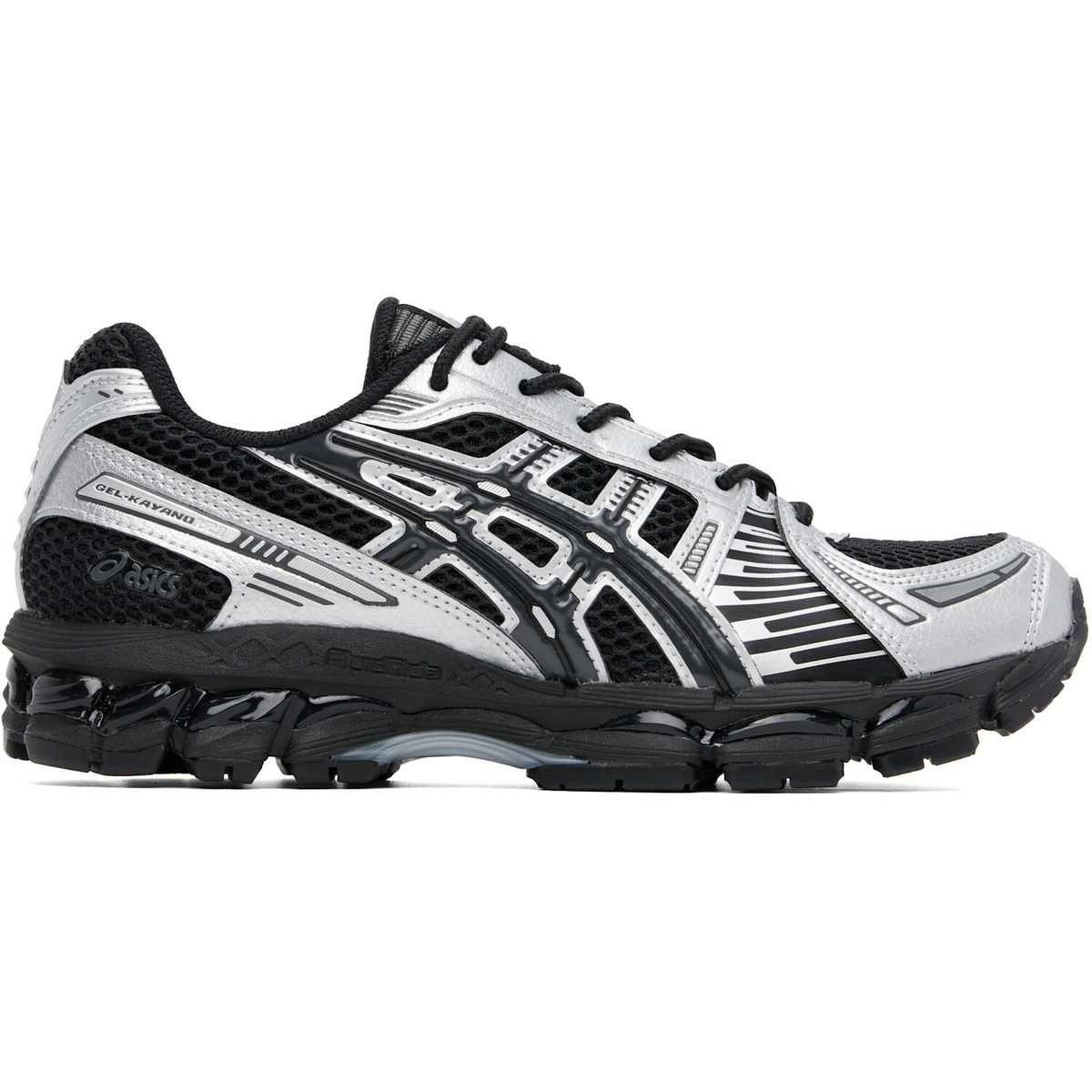 ASICS Black & Silver Gel-Kayano 12.1 Sneakers