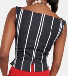 Vivienne Westwood Sunday off-shoulder cotton corset top