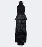 Johanna Ortiz Embellished linen dress