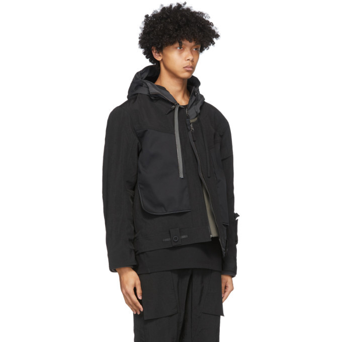 Blackmerle Reversible Black Hooded Jacket