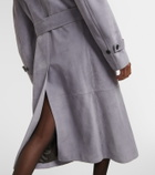 Ferragamo Suede trench coat