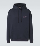 Valentino Logo cotton-blend jersey hoodie