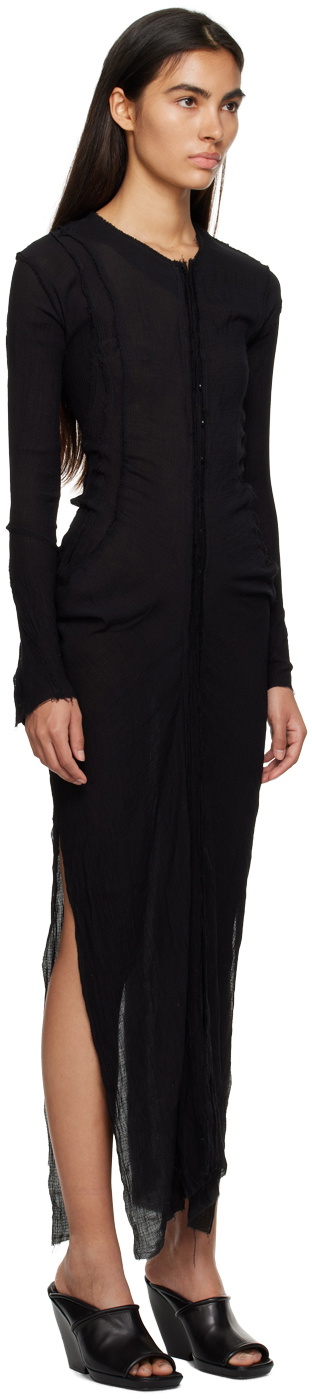 Talia Byre Black Bottom Down Maxi Dress