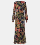 Etro Floral silk chiffon gown