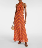 Eres Neree printed cotton voile maxi dress