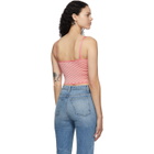 Calle Del Mar Pink Checkered Tank Top