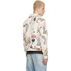 COÛT DE LA LIBERTÉ Off-White Johnny California Cool Japan Canvas Trucker Jacket