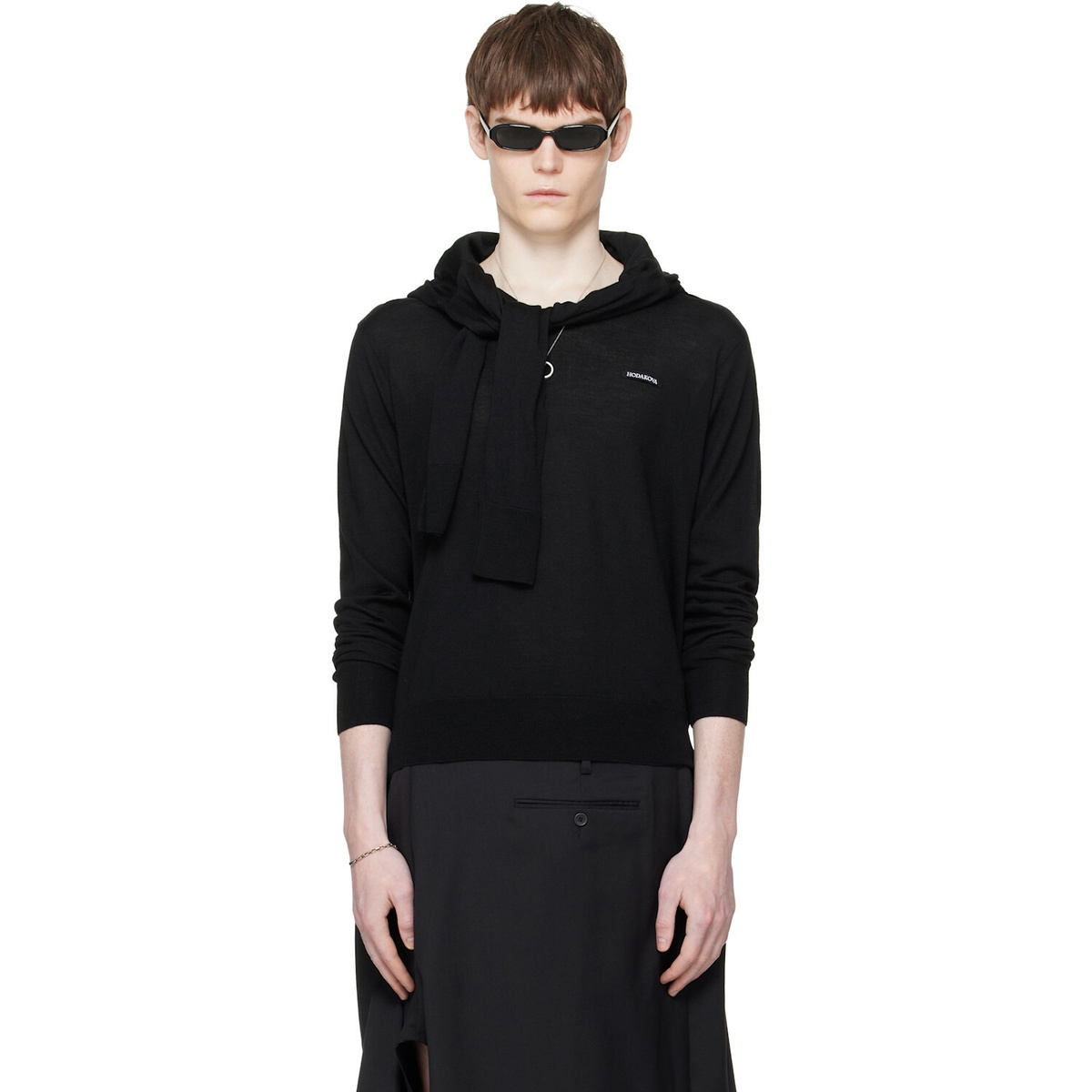 HODAKOVA Black Double Sleeve Sweater