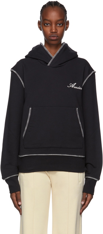 Photo: AMIRI Black Cotton Hoodie