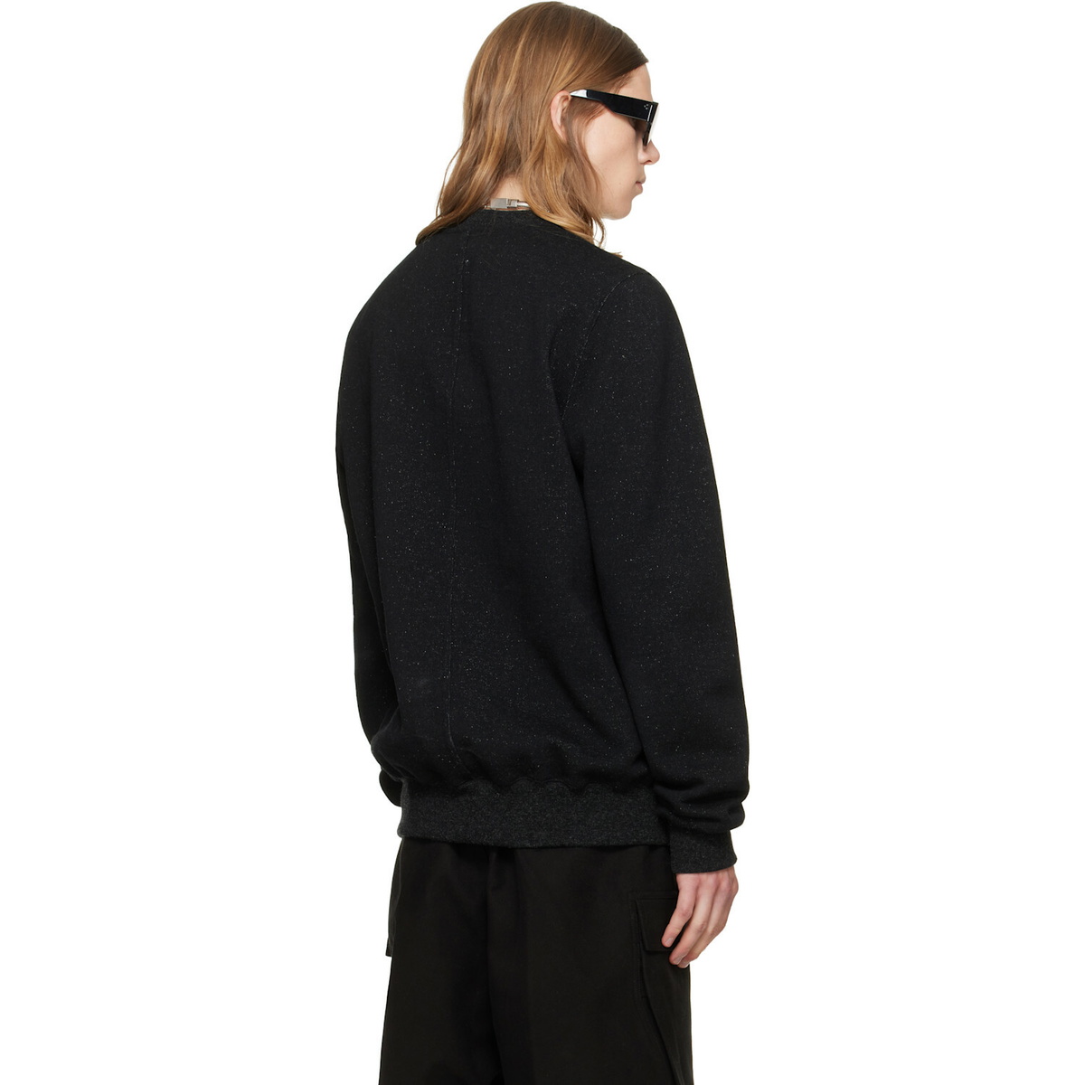 Rick Owens Black Tower Crewneck Sweatshirt