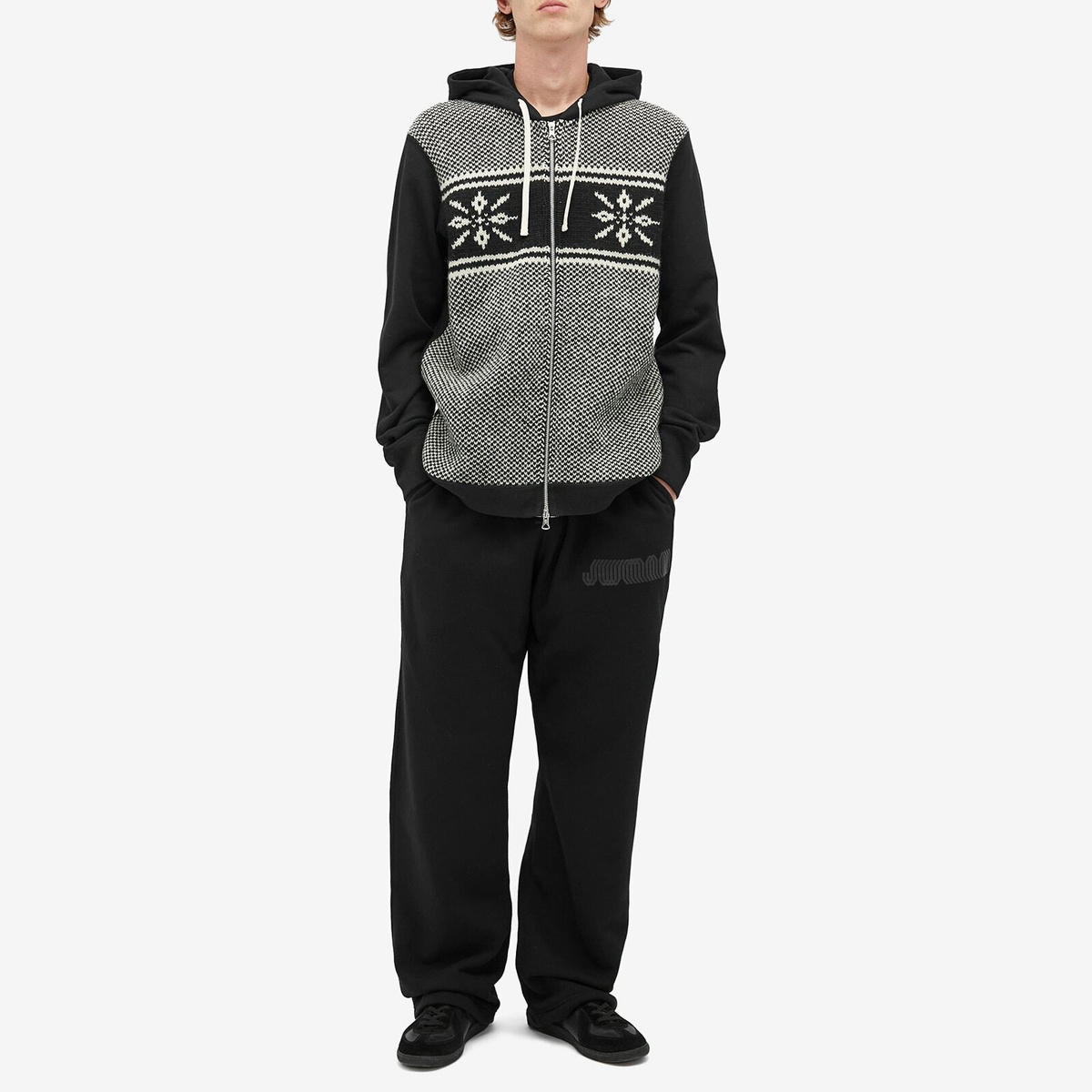 Junya Watanabe MAN Men's Cotton Sweat Pants in Black Junya Watanabe
