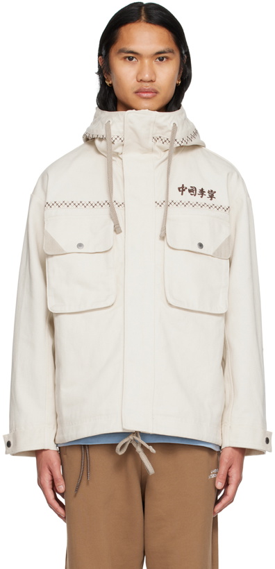 Photo: Li-Ning Off-White Embroidered Jacket