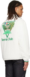Casablanca White Tennis Club Icon Jacket