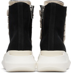 Rick Owens DRKSHDW Black Hollywood Jumbo Laces Abstract Sneak Sneakers