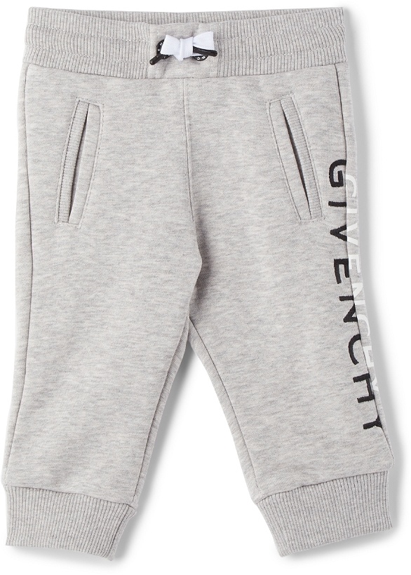 Photo: Givenchy Baby Grey Split Logo Lounge Pants