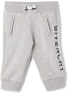 Givenchy Baby Grey Split Logo Lounge Pants